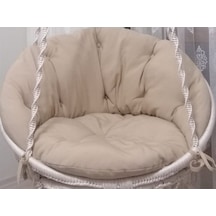 Woodshut Makrome Salıncak Yastığı - Minder Seti Bej - 80x90 Bej