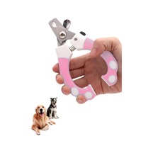 Çelik Uçlu Pembe Kedi Köpek Büyük Boy Tırnak Makası Cin313pm