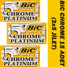 Bic Chrome Tıraş Bıçağı Jileti 3 x 5'li