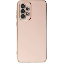 Samsung Galaxy Uyumlu - A73 5g Kılıf Volet Silikon - Pembe Çok Renkli