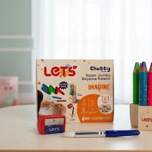 Lets Chuuby 6 Renk Neon Chubby 10mm 3in1 Boya Kale Çok Renkli