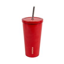 Espressolab Kırmızı Pipetli Mug Termos 500 Ml No:80
