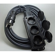 Bemis 3'lü Kauçuklu Priz 3x1.5 mm Uzatma 7 MT