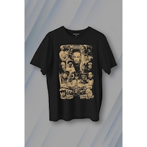 Rap Masters Hip Hop Ustalar Dre 2pac Eminem Biggie Snoop Dogg Baskılı Tişört Unisex T-shirt 001