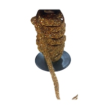 Silikonlu Yapıştırma Taş 1 Cm Gold 1 Metre