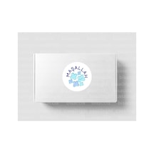 Maşallah Etiketi Erkek Bebek Nazar Boncuğu Sevimli Yuvarlak Mat Sticker 3 Cm 95 Adet Çok Renkli