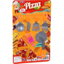 Tekno İstanbul Kartelada 9 Parça Pizza Oyuncak Seti
