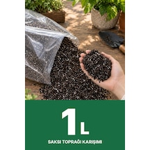 Premium Saksı Toprağı Karışımı --- Saksına Göre, İhtiyacın Kadar --- Jiffy Sphagnum Torf + Perlit + Cocopeat --- Steril, Böcek Yapmaz 1 L