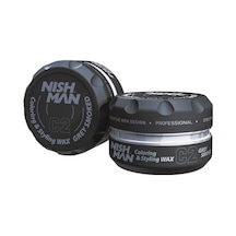 Nishman Wax Koyu Gri Renk C2 Saç Şekillendirici Renklendirici 100 ML