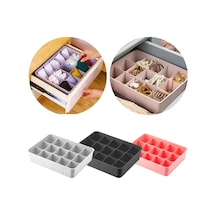 15 Bölmeli Çekmece Içi Düzenleyici Kravat Çorap Takı Organizeri Karışık Plastik 20 X 30 Siyah Diğer