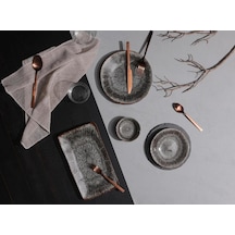 Porland Stoneware Iris 11 Parça 4 Kişilik Kahvaltı Takımı 04swa000300 Kahverengi