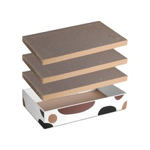 3 Paket Kedi Kutulu Kedi Tırmalama Pedi, Dayanıklı Kedi Scratcher Karton Yedek, 3'ü 1 Arada Geri Dönüştürülebilir Karton Kedi Evi Kedilerin Dinlenmesi, Pençeleri Ezmesi Ve Oynaması İçin Uygun, Ters