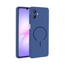 Galaxy Uyumlu A07 Kılıf Magsafe Destekli Kamera Korumalı Yumuşak Silikon Pazarplus Lacivert