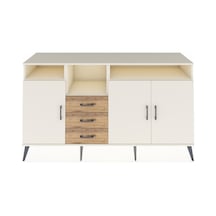 Kronos Konsol 5 Raflı 3 Çekmeceli 3 Kapaklı 176x59x99 Aytaşı-aytaşı/çam Aytası/atlas Çam - Aytası