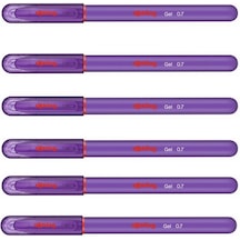 Rotring Jel Mürekkepli Tükenmez Kalem Mor 6'li Rotring Jel Mürekkepli Tükenmez Kalem Mor 6'li