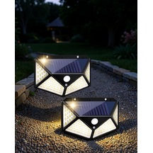 Bahçe Aydınlık Lambası Hareket Sensörlü 100 Led Uczyx100lamba3