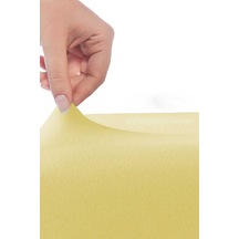 Tek Kişilik Düz Penye %100 Pamuklu Lastikli Çarşaf 100x200 Cm Newsheet Sarı Renkli