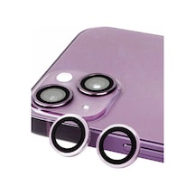 İphone 14 Raze Metal Kamera Lens - Mor