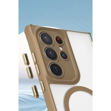 Manyetik Magsafe Destekli Askı Aparatlı Darbe Emici Kılıf Siyah Galaxy S25 Ultra İle Uyumlu