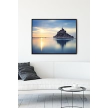 Pster10755 Normandiya Manzara Çerçeveli Tablo 30 X 40cm 7/8 Yaş