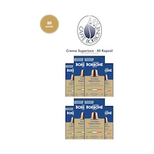 Caffe Borbone Crema Superiore 80 Kapsül 8x10 - Nespresso Uyumlu Alüminyum Kapsül Kahve