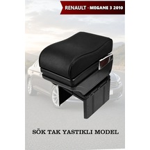 Renault Megane 32010 Uyumlu Bardaklıklı Küllüklü Siyah Renk Lüks Tip Kol Dayama