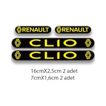 Otomobil Stıcker Seti Clio 3d Damla 4'lü 2 Nötr