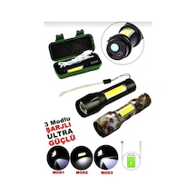 Usb Şarjlı El Feneri 2 İn 1 Çok renkli