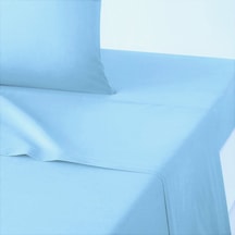 Makiteks Pamuklu Açık Mavi 240x260 Çift Kişilik Lastiksiz Düz Çar