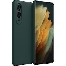 Galaxy Uyumlu S25 Edge First Silikon - Koyu Yeşil Renk