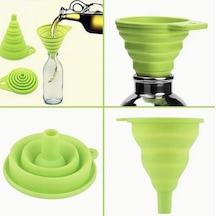 Mini Isıya Dayanıklı Silikon Katlanabilir Huni Mutfak Aksesuarı Huni Ev Sıvı Asorti Plastik Diğer