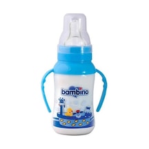 Bambino Natural PP Kulplu Biberon-Mavi 150 ML
