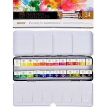 Mungyo Gallery Artists Watercolor Set 24 Renk Yarım Tablet