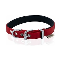 Doggie Konfor Dokuma Sade Boyun Tasması Kırmızı 2 x 30-35 CM Kırmızı
