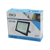 2pcs 100w Led Projektör 19x15.5cm Aydınlatma Açısı: 120 Derece 50.000 Saat Ömür Model-ars100w Bx40
