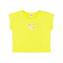 U.S. Polo Assn. Kız Çocuk Fıstık Yeşili Bisiklet Yaka Tişört 50284354-VR087