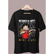 Oversize Version 5 Monkey D. Luffy Baskılı T-shirt 001