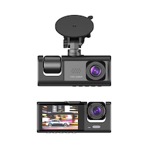 1080p Dash Cam Full Hd Araç İçi Kamera Ön Arka Ve İç Kayıt 3 Kamera Gece Görüşlü G Sensör Geniş