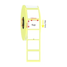 80x100 Kuşe Barkod Etiket 500 Sarım