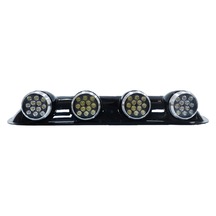 Life Offroad Sis Lambası Yuvarlak Siyah 12x4 Led 12-24v Set /lass243