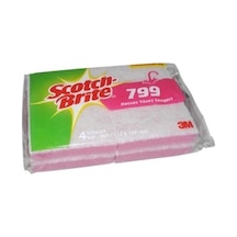 Scotch Brite 799 Hassas Yüzey Süngeri 4 Adet Pembe