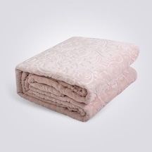 Mink Sense Çift Kişilik Embos Battaniye Pudra 220X240 Pudra