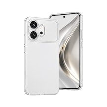 Huawei Honor 600 Lüx Şeffaf Silikon Telefon Kılıfı - Şeffaf