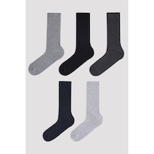 Penti Erkek Basic 5li Soket Çorap Siyah Penti Erkek Basic 5li Soket Çorap Siyah