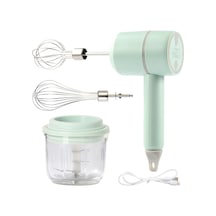 Jialan Taşınabilir Blender Mikser Mutfak Aletleri El Mikseri Yeşil