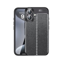 Newface - 909 - İphone 16 Kılıf Auto Focus Kapak - Csmo-tex - - Siyah Sıyah