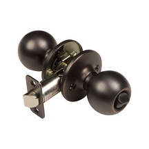Design House 791590 Top 2 Yönlü Ayarlanabilir Kapı Tokmağı, Yağ Ovuşturdu Bronz, Gizlilik/yatak Ve Banyo