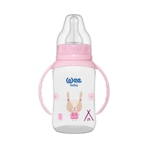 Wee Baby 744 Klasik Kulplu PP Biberon 6-18 Ay Pembe 150 ML