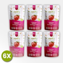 Freeze-dry Çilek Freeze Dried Strawberry Dondurularak Kurutulmuş Meyve Kurusu 17gx6 17 G
