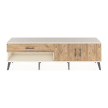 Arges Tv Ünitesi Tek Raflı Tek Çekmeceli 2 Kapaklı 176x30x51 Aytaşı-çam/çam Atlas Çam/atlas Çam
